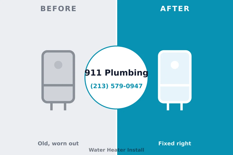 Before and after: plumbing company Hugo, OK